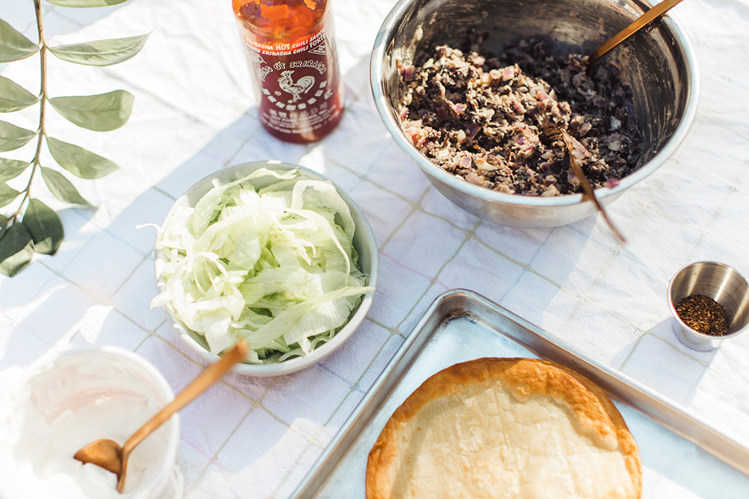 Grilled bean tostadas &ndash; Belles Combines