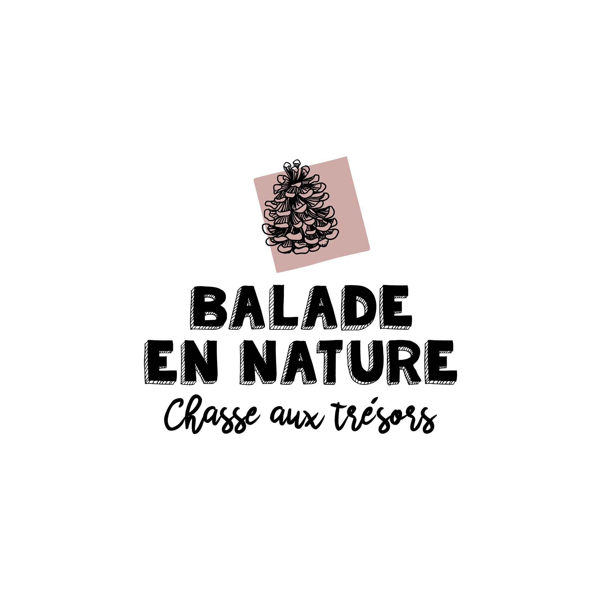 Version française du logo de la petite combine de la chasse aux trésors en nature Les Belles Combines