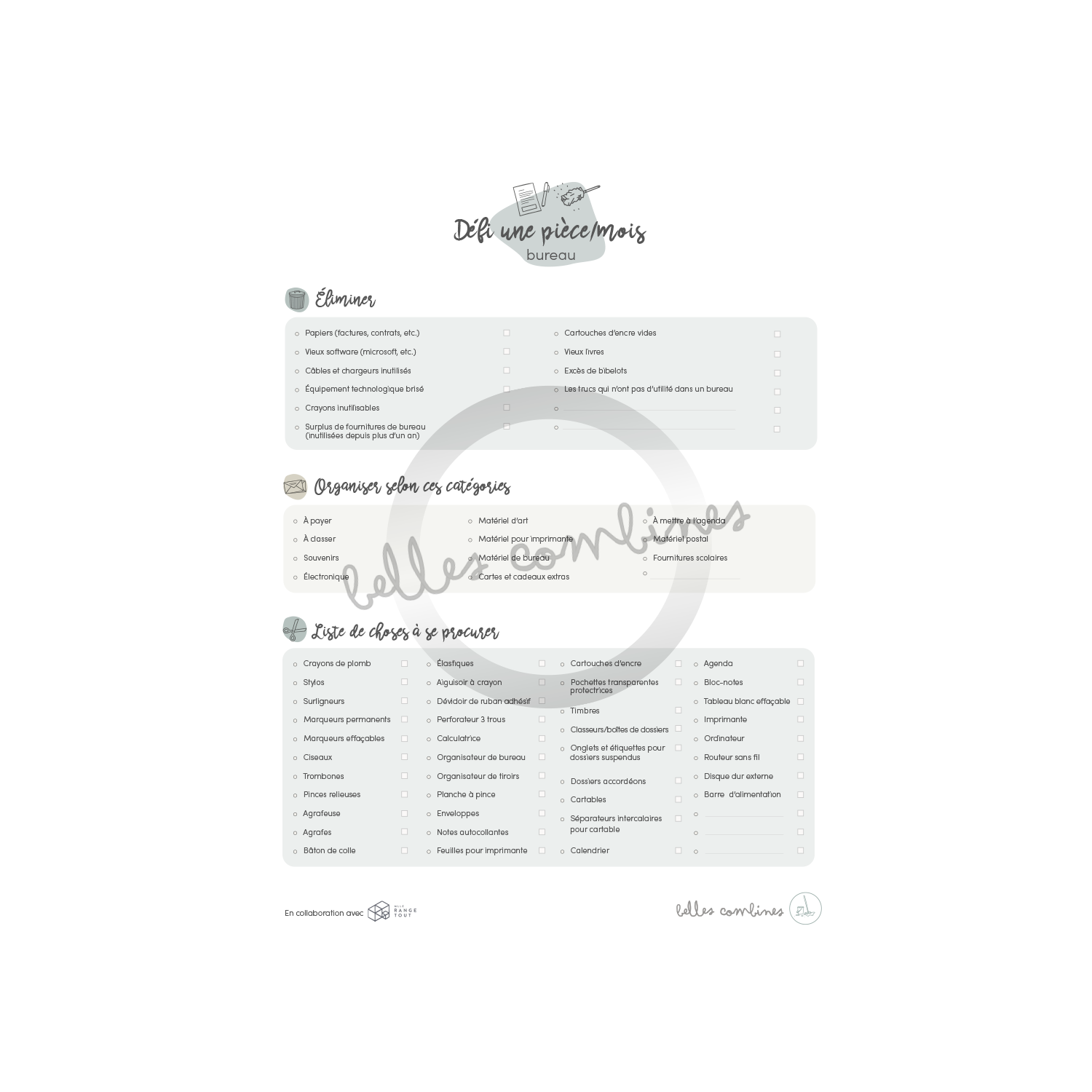 1 piece/month vestibule challenge