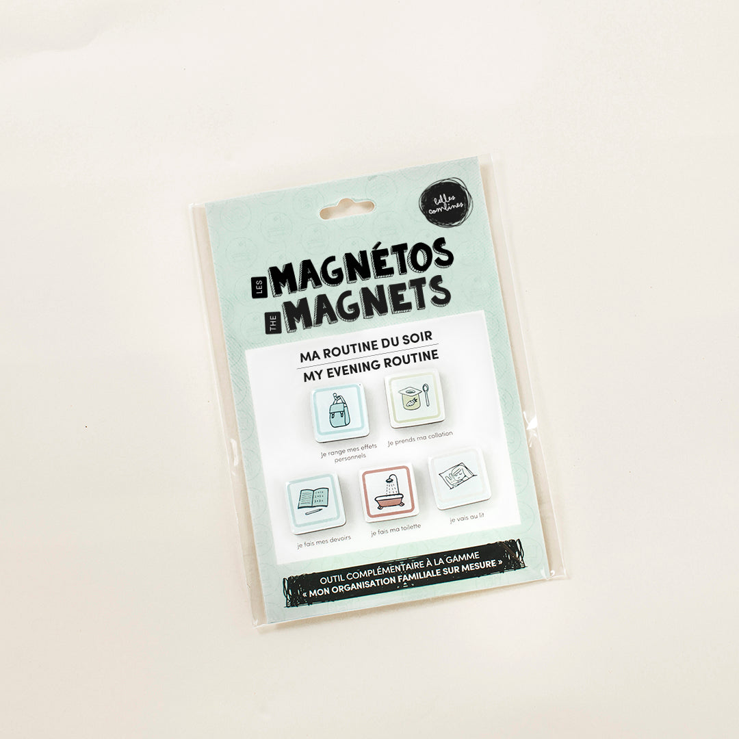 Les Magnetos My good habits - My evening routine - BILINGUAL