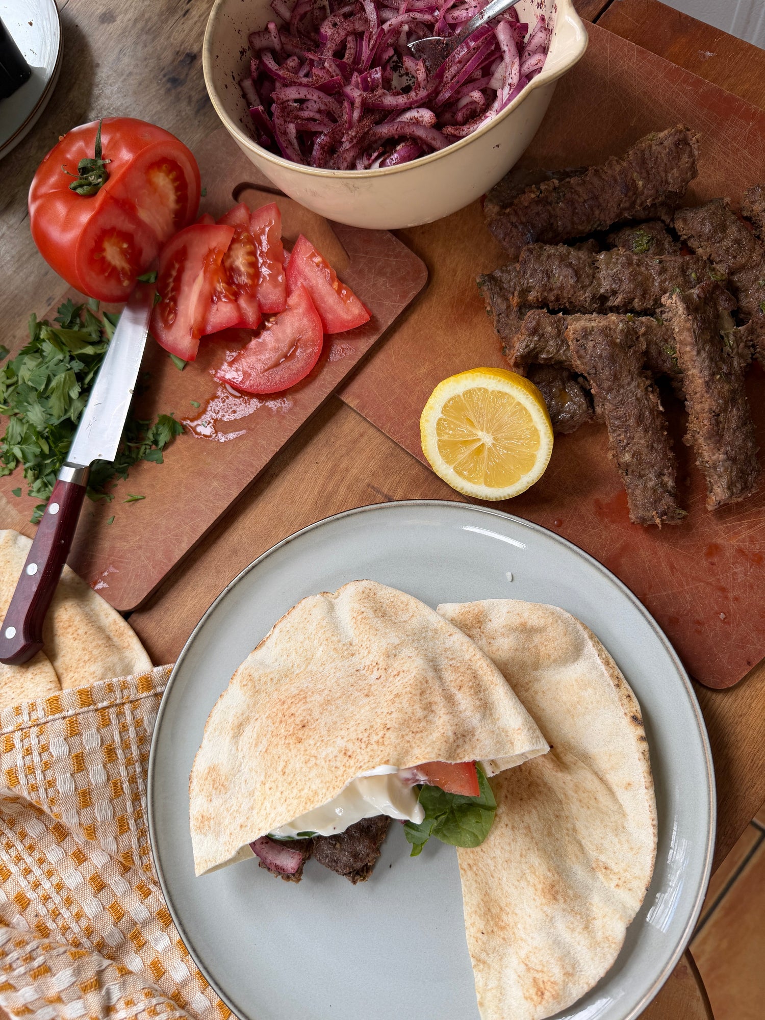 Kebabs à la plaque (façon brochettes au four)