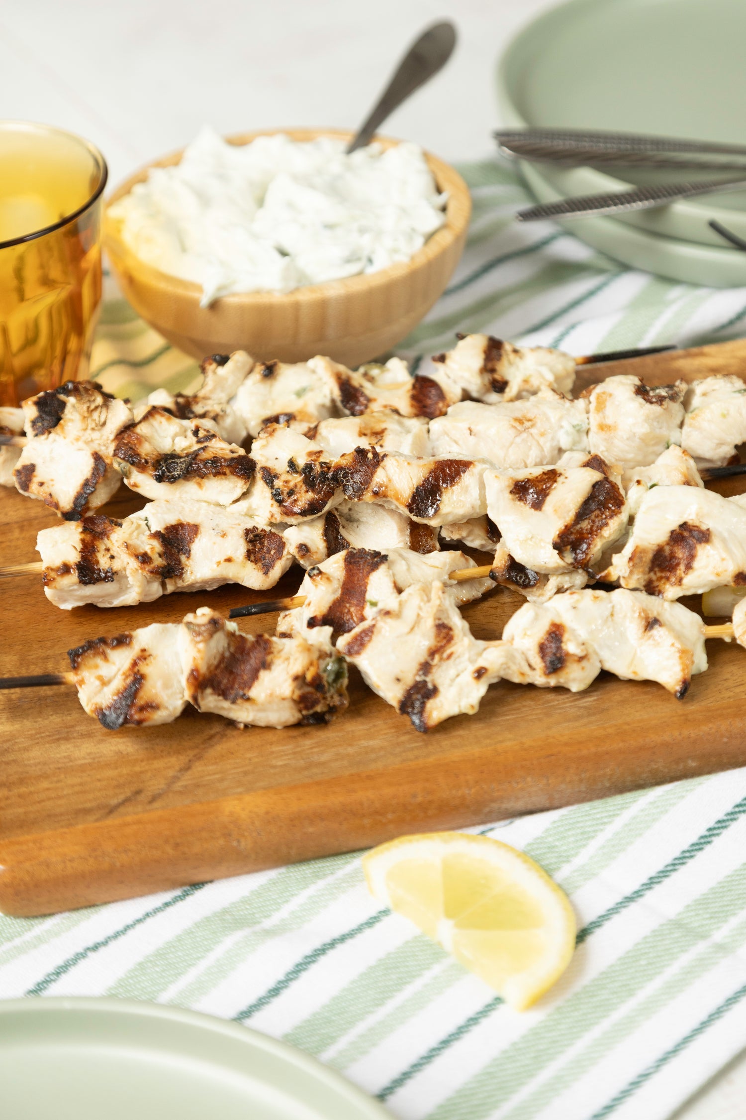 Brochettes de poulet souvlaki