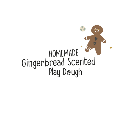 English version of the homemade gingerbread scented play dough recipe to print made by Les Belles Combines