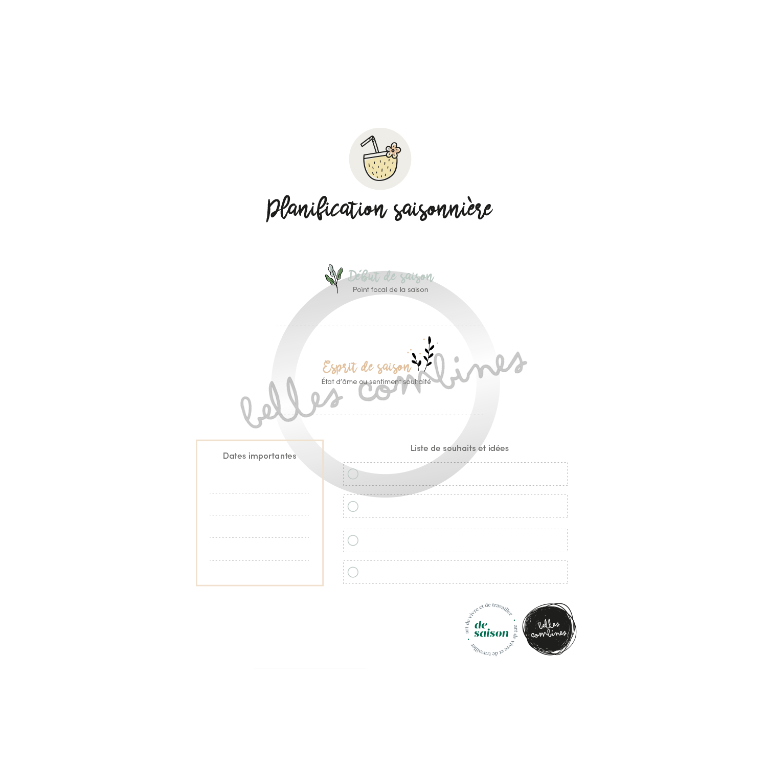 Seasonal planning