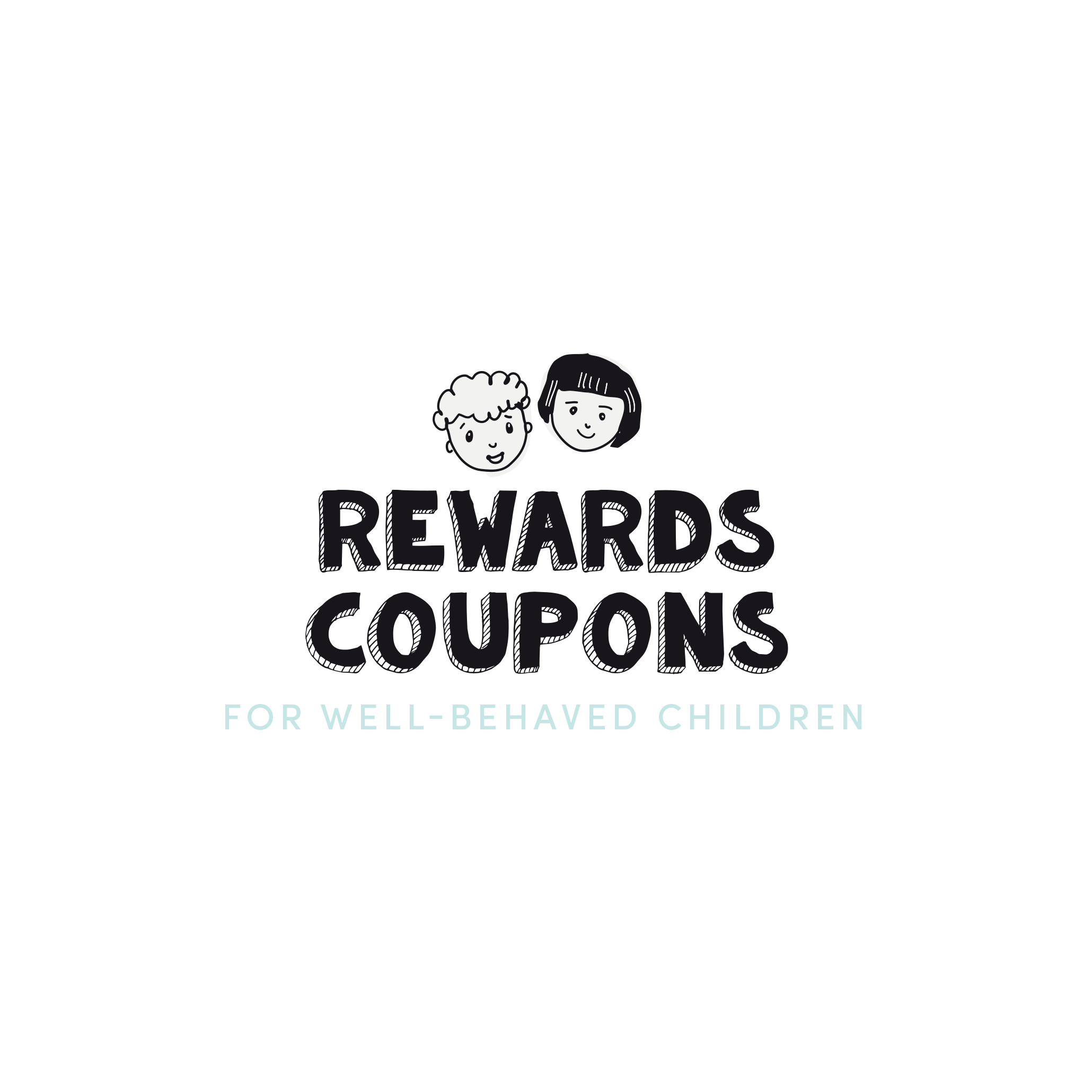English version of the logo of the rewards coupons for well-behaved children made by Les Belles Combines